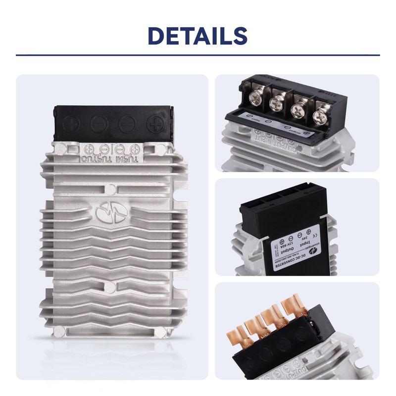 unrulysoul 24V to 12V 60A 720W Buck DC-DC Power Converter