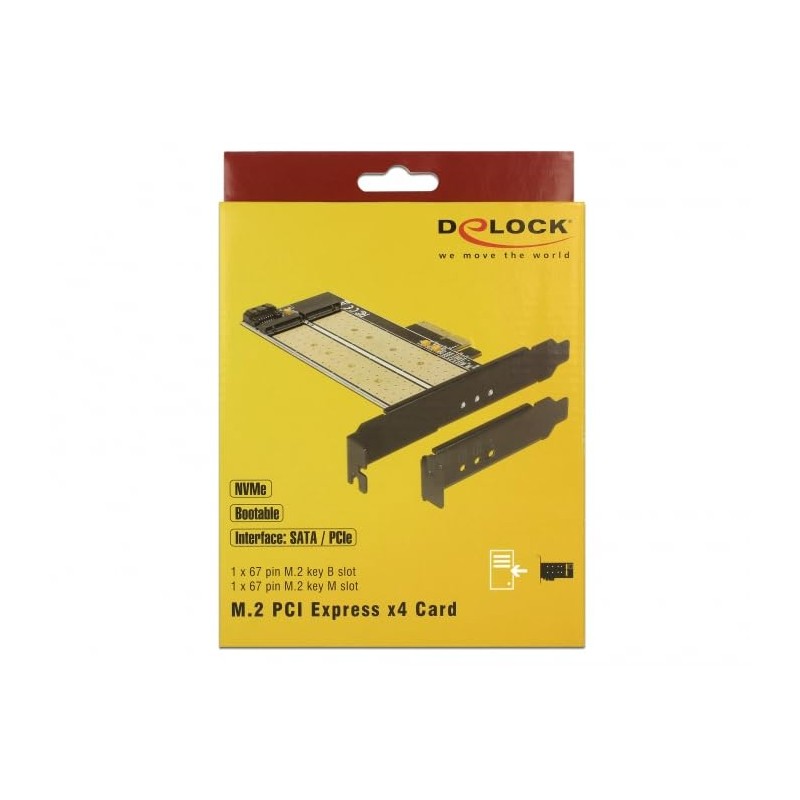 DeLOCK 89630 Internal M.2, SATA interface cards/adapter 89630, PCIe, M.2,SATA,
