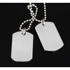 UMtrade Sencillo Mujer Hombres Acero Inoxidable Doble Placa de Identidad