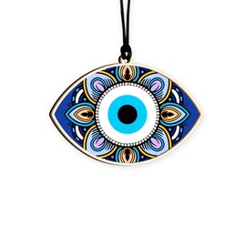 Blue Evil Eye Acrylic Hanging Decoration；Nazar Amulet Hanging Evil Eye Home Protection and Blessing Decor - Car Decoration, Reflects Negative Energy Ideas Housewarming Gift