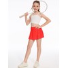 DEVOROPA Girls Tennis Skirts Stretch Adjustable Waist Youth Golf Athletic