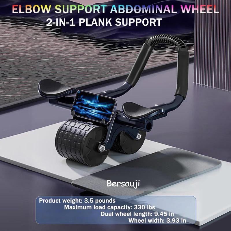 2025 New Ab Roller Wheel with Knee Mat & TimerAutomatic