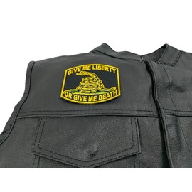 Gadsden Flag Snake Patches - Sew or Iron on to Jackets, Vests, Hats or Bags - Embroidered Patch for Clothes