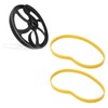 2 Pcs Band Saw Tires, Yellow Rubber Non Slip Bandsaw
