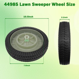 44985 Lawn Sweeper Wheel & Tire Complete Assembly Set Compatible with MTD 19468S AF-44985 4636-018（1 pack）