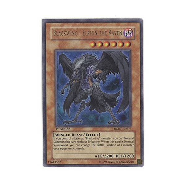 Yu-Gi-Oh! - Blackwing - Elphin The Raven (RGBT-EN013) - Raging Battle - Unlimited Edition - Ultra Rare