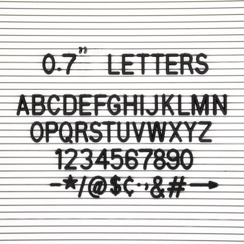 Letters for Felt Letter Boards, 300 Pieces Including Characters, Numbers