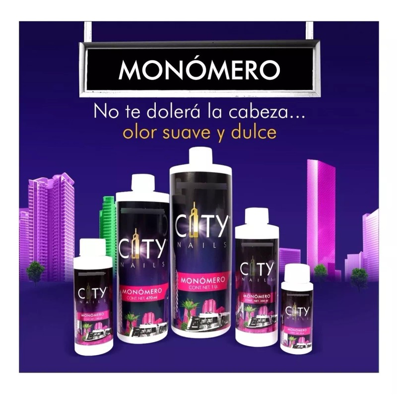 Nail Factory Monómero Líquido Para Uñas City Nails Aroma A