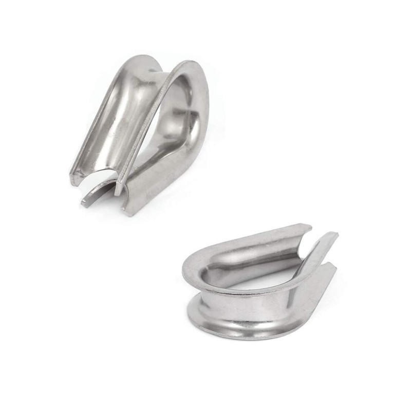 Eowpower 50 Pieces M3 304 Stainless Steel Thimbles Rigging for