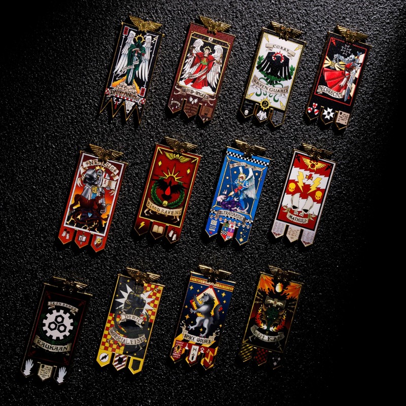 Starforged Space Marines Chapter Banner Collection Refrigerator Magnet Warhammer 40K-Salamanders