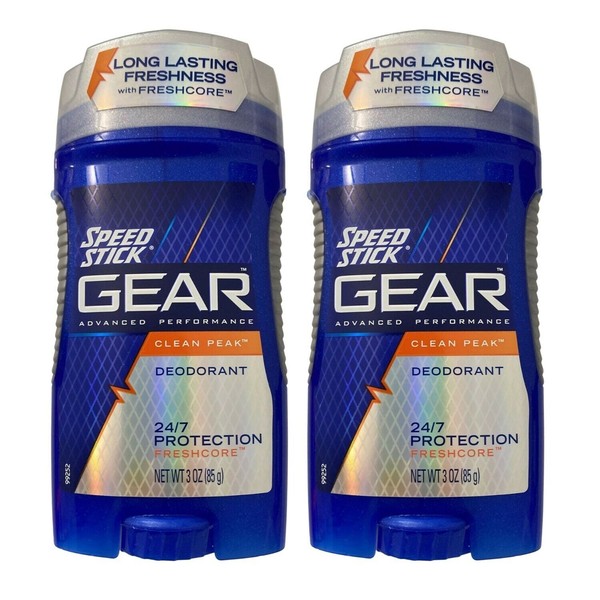 2 Speed Stick Gear Advanced Performance 24 Hrs. Protect  Clean Peak