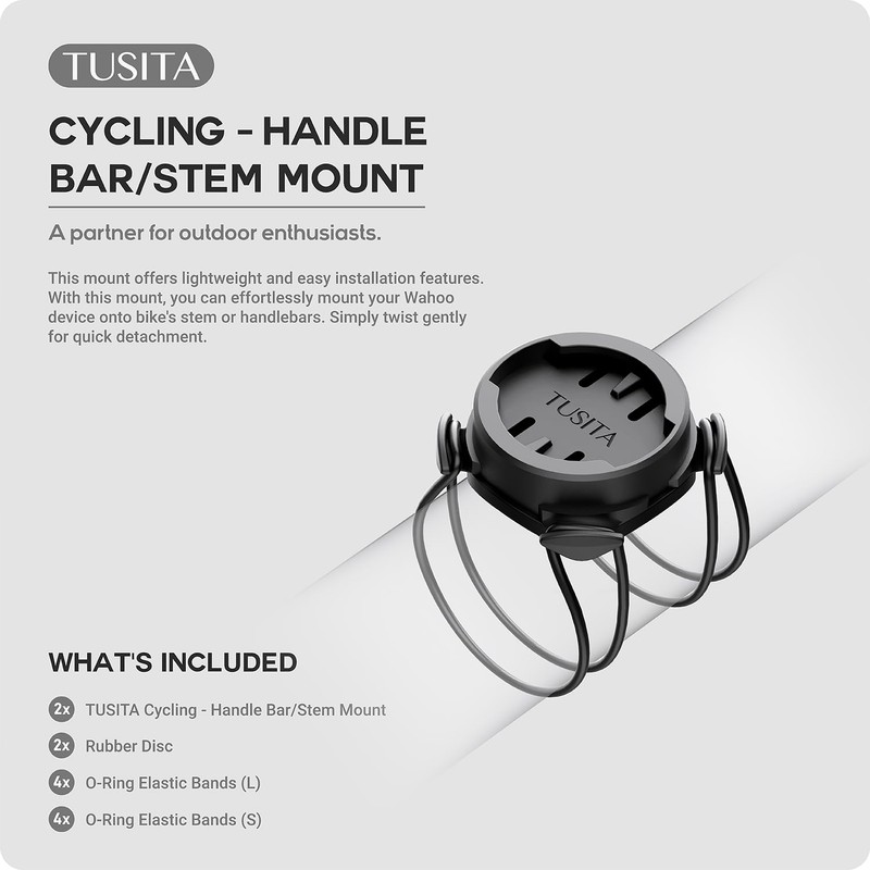 TUSITA Stem Mount Compatible with Wahoo Elemnt Bicycle Computer, Pack