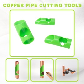 3 Pcs Precision Copper Pipe Auxiliary Marking Set, Pipe Marking Tool with Inner Bore 15mm, 22mm, 28mm, Metal Pipes Auxiliary Cutter Tool Set, Copper Pipes Jig Mitre Cutter for 45-Degree Angles
