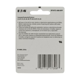 Bussmann (BP/ATC-AH8-RPP) High Ampere ATC Emergency Fuse Kit - 8 Piece