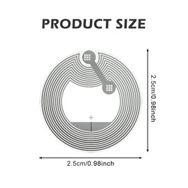 Pack of 60 NFC Tag Stickers, 25 mm NFC Tag Rewritable NFC Cards Programmable 144 Byte Memory NFC Chip NFC Sticker for NFC-Enabled Mobile Phones and Devices