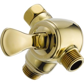 Delta Faucet U4929-PB-PK 3-Way Shower Arm Diverter for Handshower, Polished Brass