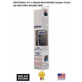 Autoparts GM ACDelco 4 in 1 Atlantis Blue Metallic Lacquer Touch-Up Paint GWY WA106V OEM