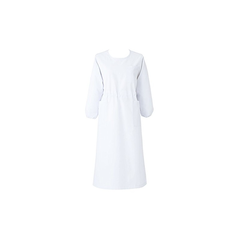 Medical Uniform Kazen Preventive Clothes, 3/4 Sleeve, White, LL