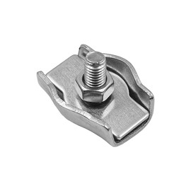 10 Pieces M5 ZONADAH Wire Rope Clamps Simplex Rope Clamp Stainless Steel Cable Clamp for Wire Rope Connecting Clamps Suitable for Fastening Steel Wire Ropes and Cable Ropes