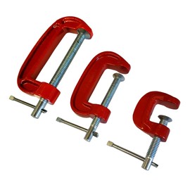 3Pc Mini G Clamp Set 25mm/50mm/75mm Wood Metal Work