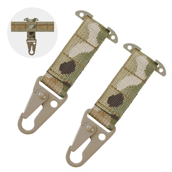 Generic 2 Pack Tactical Gear Clip T-Mount Molle Clip Molle