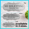 ExcelMark Premium No Soliciting Sign for House - Made in