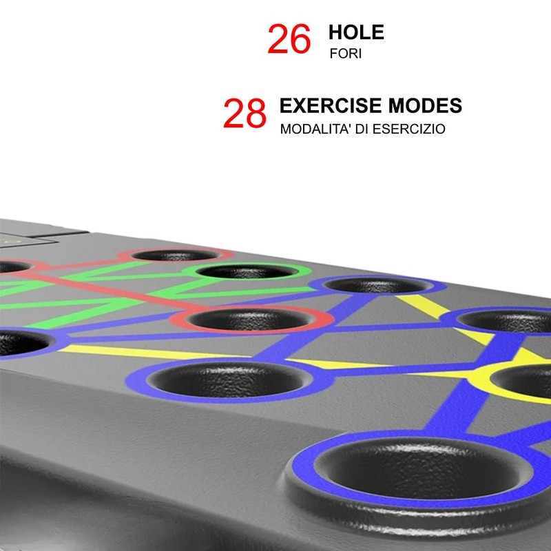 FFitness TAVOLA PER FLESSIONI PUSH UP BOARD MULTIFUNZIONE 13 IN