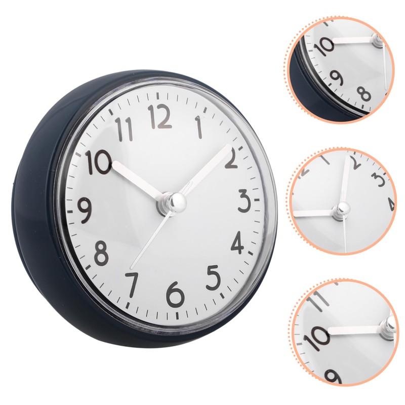 Ipetboom Shower Wall Clock with Suction Cup Decorative Clock for
