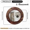 Nagina International Rustic Copper Shipwrecked Premium Nautical Porthole Mirror |