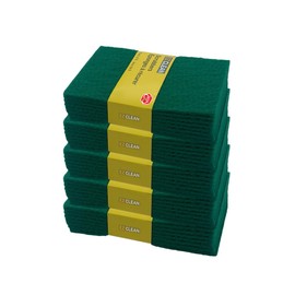 1 Stop & GO EzClean Heavy Duty Scouring Pads, Household Scrubber for Cleaning Kitchen Surfaces, Sinks, Dishes, pots, Pans, and More Like Outdoor Grills or Tool 48-Pack, 8 x 6 inch