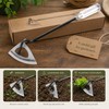 Handheld Hollow Hoe for Weeding & Digging – Steel Garden