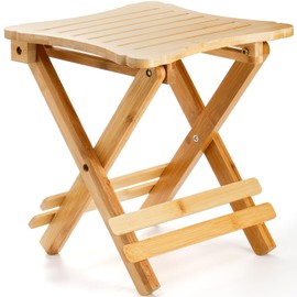 Multifunctional Portable Folding Stool - Heavy-Duty Hardwood, Installation-Free Design, Waterproof & Non-Slip Surface, Lightweight for Travel, Camping, Fishing, Outdoor Leisure