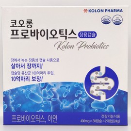 코오롱 프로바이오틱스 장용캡슐 60캡슐 Kolon Probiotics Enteric Capsules 60 Capsules