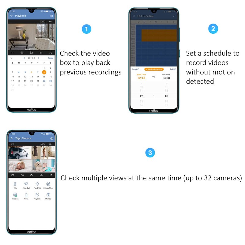 Tapo Mini Smart Security Camera, Indoor CCTV, Works with Alexa