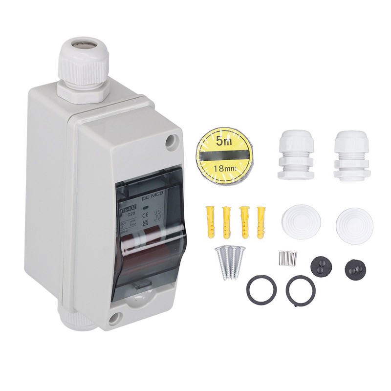 2P Miniature Circuit Breaker IP65 Waterproof Disconnect Switch for Solar