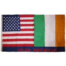 USA and Ireland Friendship Irish American Flag Polyester 3 x 5 Foot New Friend