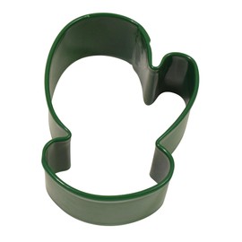 R&M Mini Mitten Cookie Cutter Green With Brightly Colored, Durable, Baked-on Polyresin Finish