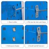 TOCCOOL 12 Pack 2.3 Inch Alloy Steel Pegboard Hooks, Double-Locking