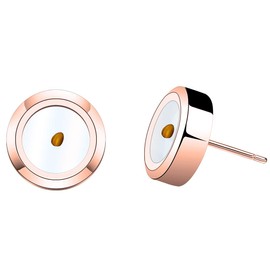 HOLLP Jewelry Earrings Real Mustard Seed Earrings Christian Gift Inspirational Gift (Mustard Seed Earrings-RG)