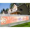 HOWAF Super Large Happy 80th Birthday Banner for Women 80th