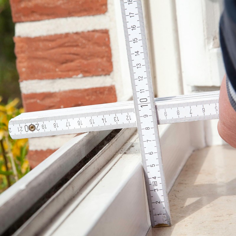 Folding Ruler Plastic Meter Stick with Scale, 2m Length Double-Sided