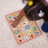 Melissa & Doug Wooden Lift & See Peg Puzzle Early