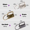 Alybrol Pack of 36 Key Chain Hardware with 1 Key