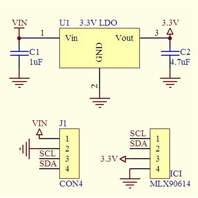 IR Infrared Temperature Sensor Module Non Contact Temperature Detector Sensor