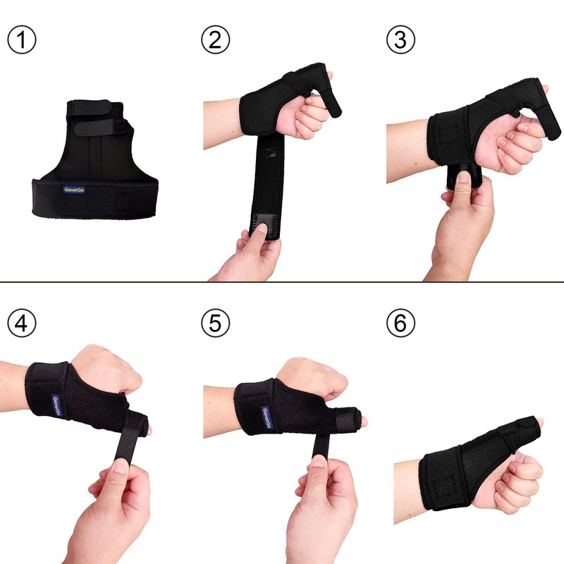 Trigger Thumb Splint - Thumb Spica Support Brace Stabilizer for