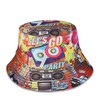 Manfnee Fashion Retro 80s 90s Bucket Hat Fishing Hat Unisex
