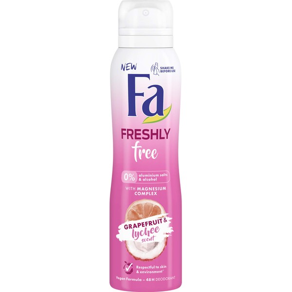 Fa Freshly Free Greyfurt & Liçi Deosprey 150 ml Kadın
