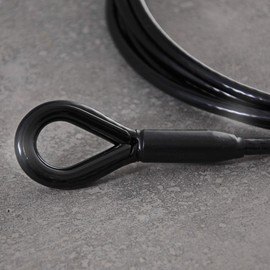 Wire Rope, Black Coating with Cable Eyes