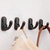 Metaliby 4 Pack Bathroom Hooks for Towels, Oil Rubbed Bronze