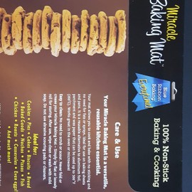 Miracle Baking Mat 100% Non-Stick Baking and Cooking Sheet